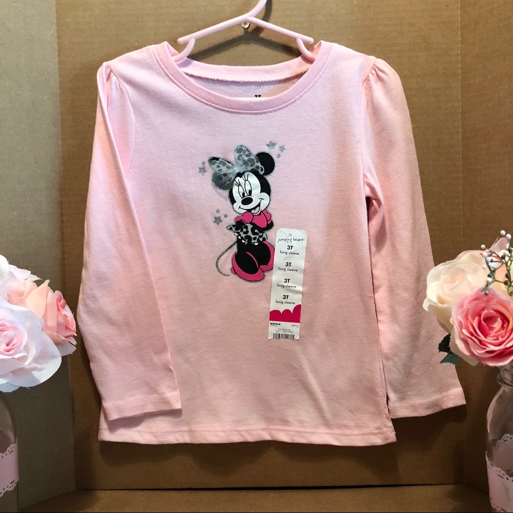 NEW DISNEY Jumping Beans Minnie pink top 3T